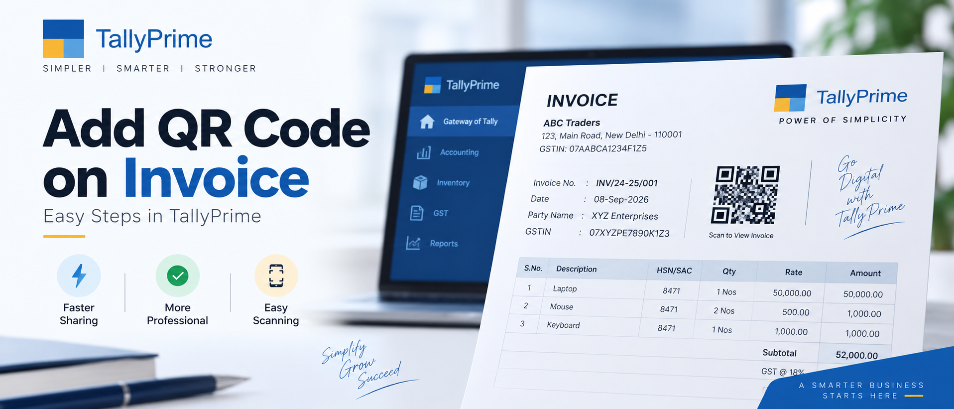 How to Add QR Code on Invoice in TallyPrime