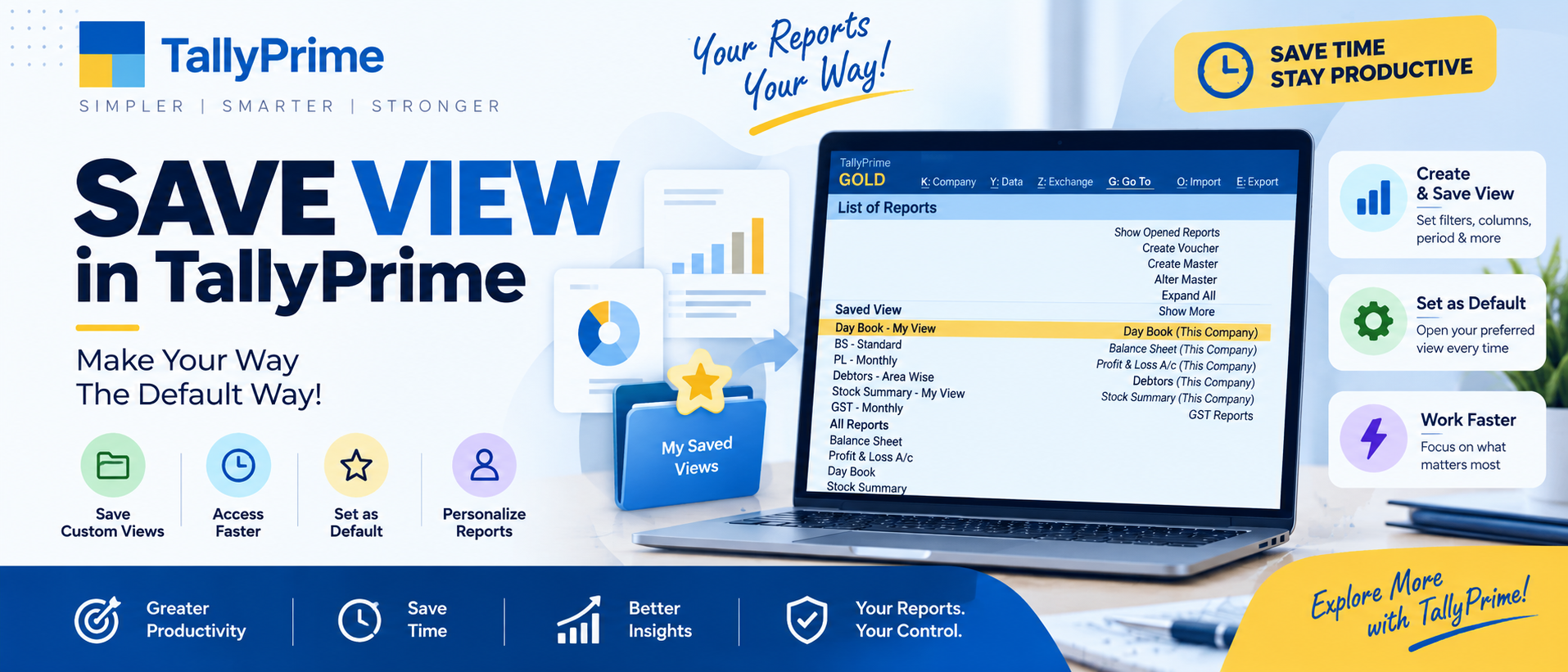 Save View Feature in TallyPrime: Customize Report Views