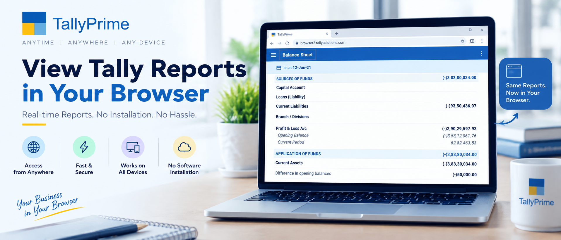 View Tally Reports Directly in Your Browser